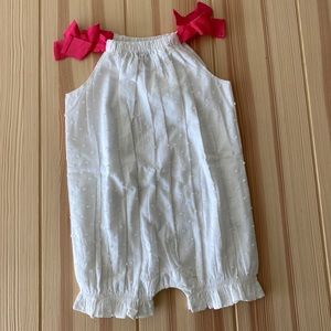 Baby Gap Swiss Dot Romper with Match Snap